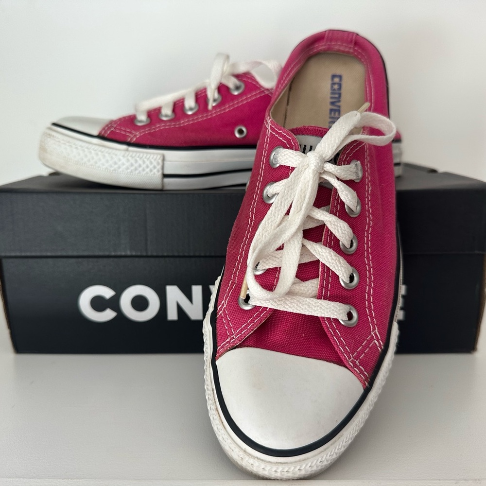 Converse Fuchsia Canvas Sneakers